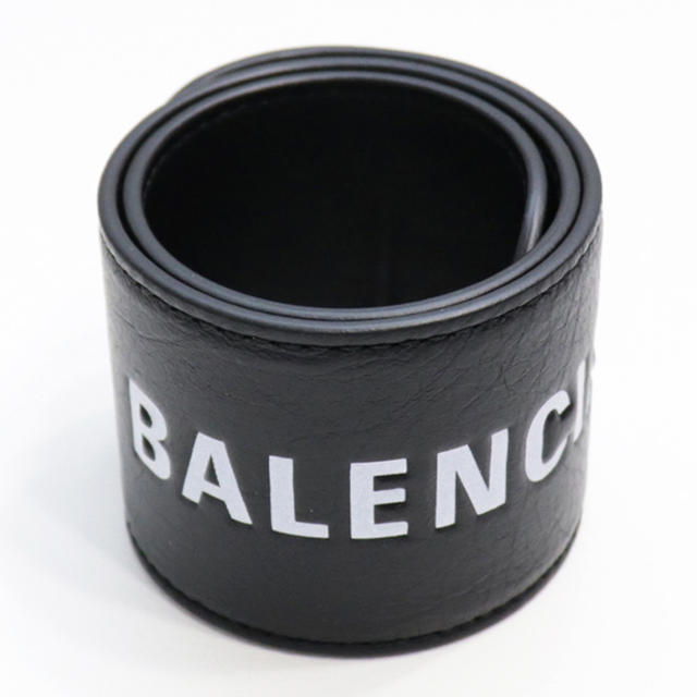 セックスで Balenciaga - 新品 バレンシアガ サイクル ブレスレット レザー バングル リストバンド ロゴの ムとしてお