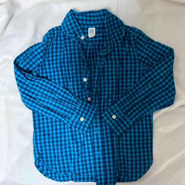 GAP(ギャップ)のチェックシャツ キッズ/ベビー/マタニティのキッズ服女の子用(90cm~)(Tシャツ/カットソー)の商品写真