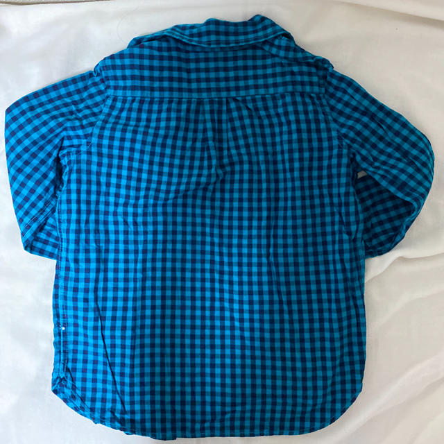 GAP(ギャップ)のチェックシャツ キッズ/ベビー/マタニティのキッズ服女の子用(90cm~)(Tシャツ/カットソー)の商品写真