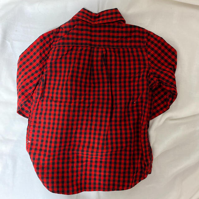 GAP(ギャップ)のチェックシャツ キッズ/ベビー/マタニティのキッズ服女の子用(90cm~)(Tシャツ/カットソー)の商品写真