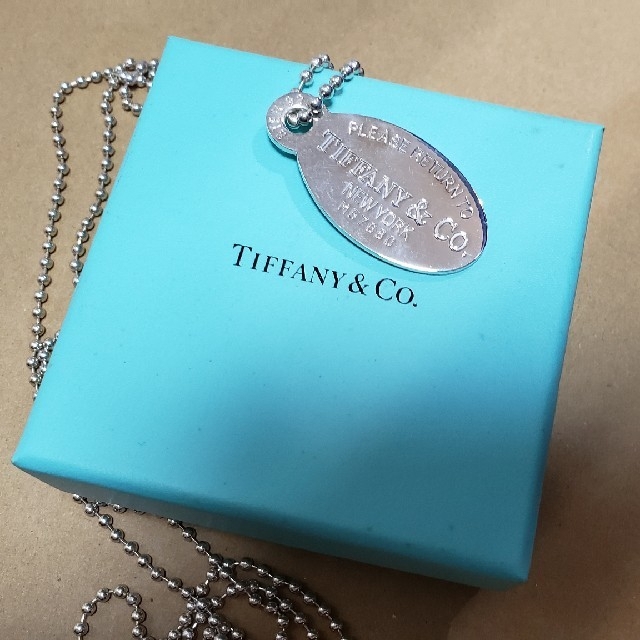 希少 黒入荷！ Tiffany & Co. - TIFFANY&Co.　ティファニー　オーバル　ネックレス ネックレス