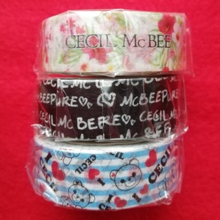 セシルマクビー(CECIL McBEE)のCECIL McBEE　マスキングテープ　3個セット(テープ/マスキングテープ)
