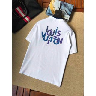 ルイヴィトン(LOUIS VUITTON)のルイヴィトン　ロゴプリントTシャツ　ホワイト　半袖 LOUIS VUITTON (Tシャツ/カットソー(半袖/袖なし))