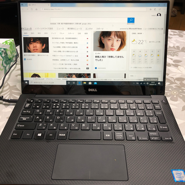 DELL(デル)のDEEL  XPS13   9350ジャンク品 スマホ/家電/カメラのPC/タブレット(ノートPC)の商品写真