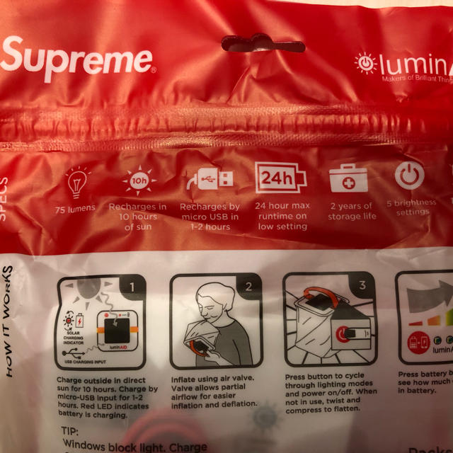 Supreme(シュプリーム)のsupremeシュプリーム　LEDランタン スポーツ/アウトドアのアウトドア(ライト/ランタン)の商品写真