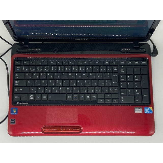 東芝(トウシバ)のブルーレイ Core i5 Windows10 東芝 レッド ノートパソコン スマホ/家電/カメラのPC/タブレット(ノートPC)の商品写真