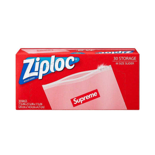 Supreme(シュプリーム)のsupreme ziploc 1箱 インテリア/住まい/日用品の日用品/生活雑貨/旅行(日用品/生活雑貨)の商品写真