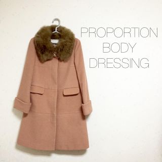 プロポーションボディドレッシング(PROPORTION BODY DRESSING)のスモーキーピンクファーコート(毛皮/ファーコート)