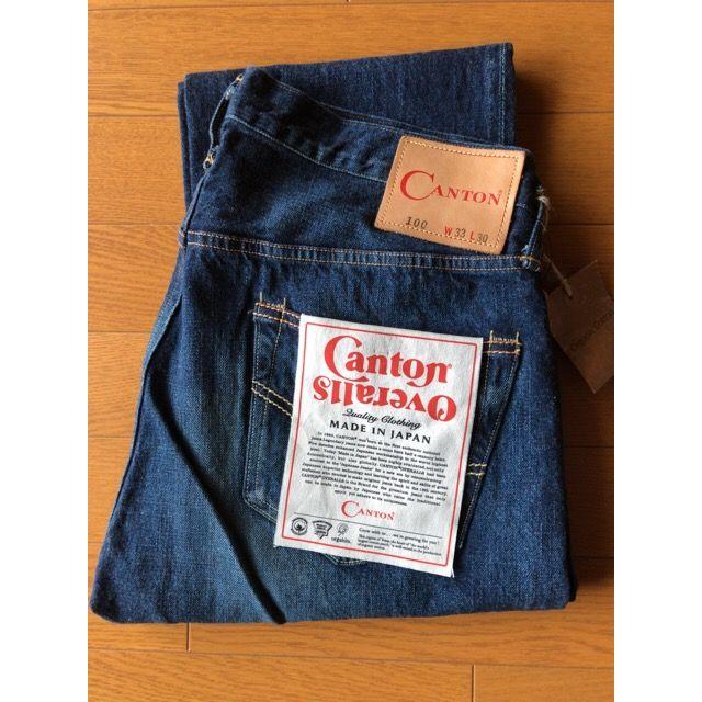 Canton(キャントン)のキャントンCANTON #100 W33 L30 ボタンフライ メンズのパンツ(デニム/ジーンズ)の商品写真