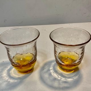 手作り　アンティークグラスペア(食器)