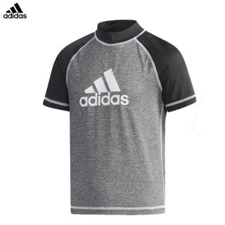 アディダス(adidas)の【正規品・新品】140サイズ アディダス 半袖 ラッシュガード ブラック (マリン/スイミング)