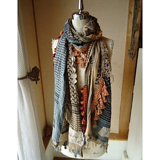 RehersalL(リハーズオール)のアフガンストール レディースのファッション小物(ストール/パシュミナ)の商品写真
