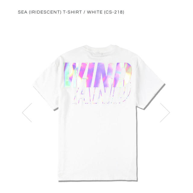 M SEA (iridescent) T-SHIRT﻿ / WHITE 1