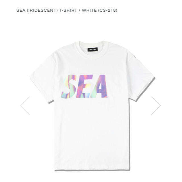 M SEA (iridescent) T-SHIRT﻿ / WHITE 2