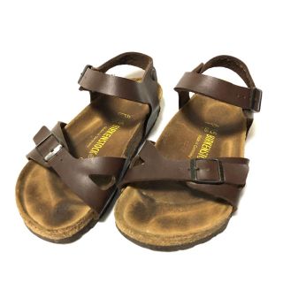 ビルケンシュトック(BIRKENSTOCK)のビルケンシュトックリオ Rio サイズ35 サンダル　ビルケン　茶色　レディース(サンダル)