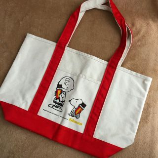 ピーナッツ(PEANUTS)の値下げ！SNOOPY 親子トートバッグ(大)☆当選品・新品☆(トートバッグ)