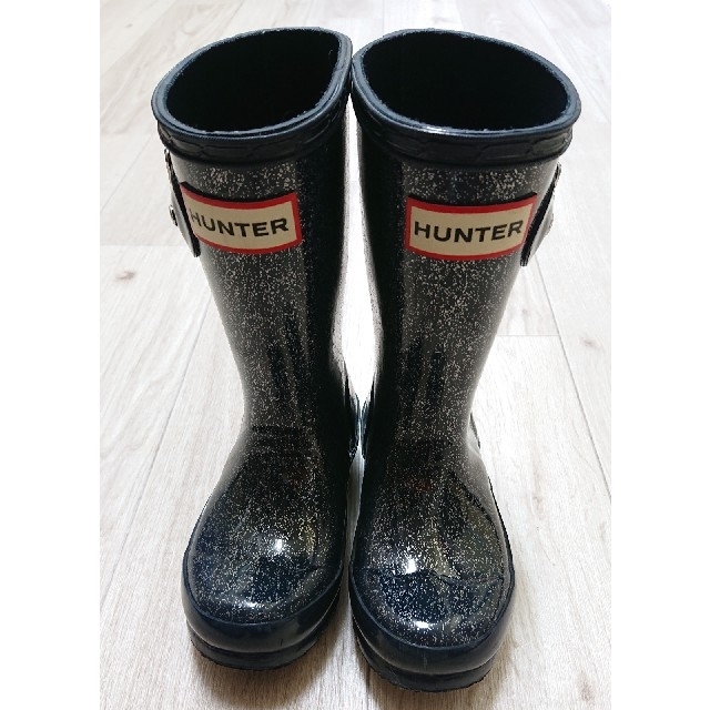 HUNTER(ハンター)のHunter レインブーツ キッズ 子供用 UK8 キッズ/ベビー/マタニティのキッズ靴/シューズ(15cm~)(長靴/レインシューズ)の商品写真