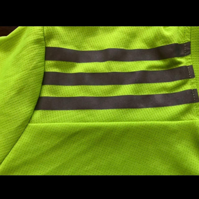 adidas(アディダス)のアディダス Tシャツ  ランニングシャツ L 蛍光 イエロー メンズのトップス(Tシャツ/カットソー(半袖/袖なし))の商品写真
