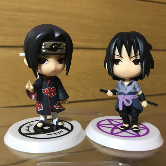 ☆ナルト一番くじ☆ NARUTO D賞・F賞 ちびきゅんキャラ 台座セット