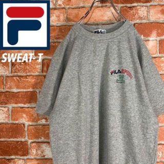 フィラ(FILA)の【レア】フィラ《FILA》刺繍ロゴ リブ スウェットT(Tシャツ/カットソー(半袖/袖なし))