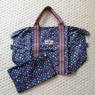 キャスキッドソン(Cath Kidston)のCath Kidston スター柄 折りたたみボストンバッグ(ボストンバッグ)