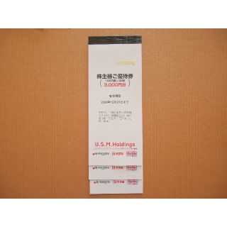 ユナイテッドスーパー 株主優待 9000円 マルエツ・カスミ・マックスバリュー(ショッピング)