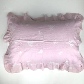 ディズニー(Disney)の三丸ミッキー フリル付き 枕カバー 綿100% 約62cmx43cm ピンク(枕)