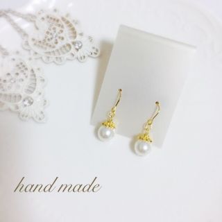 ❤︎hand made❤︎ パールピアス(ピアス)