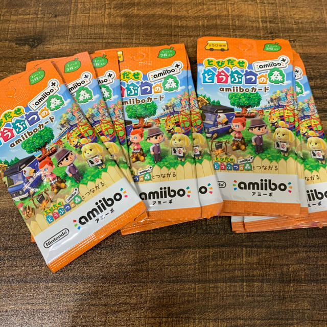 【値下げ中】とびだせどうぶつの森  amiiboカード10パック あつ森対応