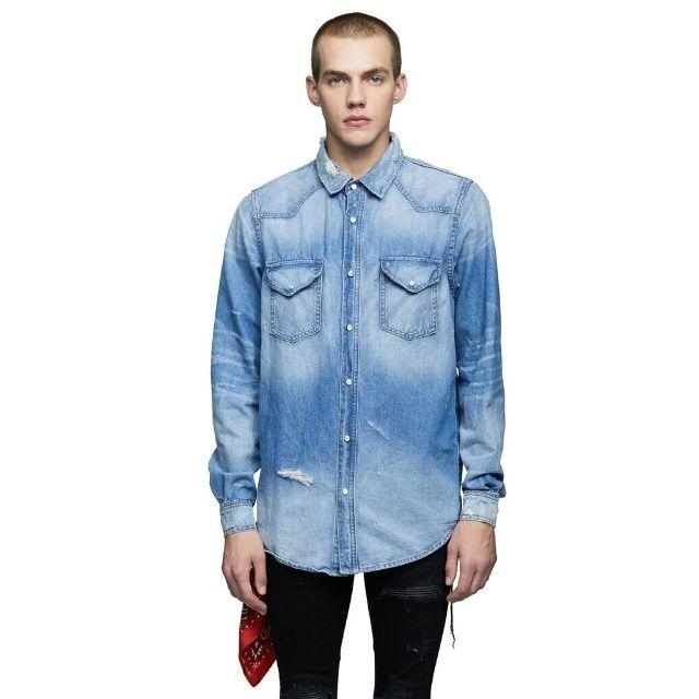 AMIRI WESTERN DENIM SHIRT ネルシャツ アミリ ショット