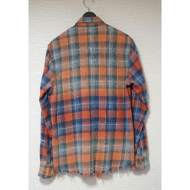 AMIRI FADED PLAID ネルシャツ アミリ ショットガン デニム M-