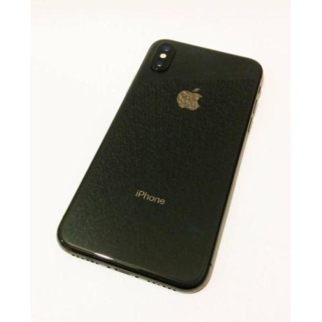 美品 iPhoneX 純正バックパネル筐体 グレー