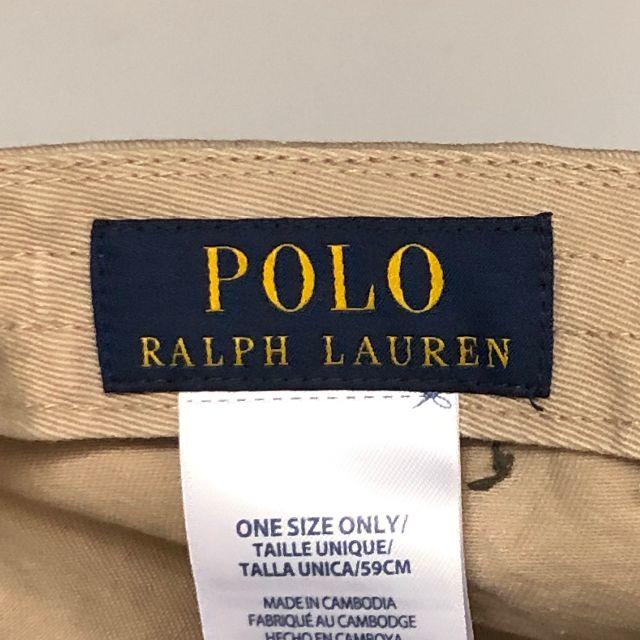 POLO RALPH LAUREN(ポロラルフローレン)の新品 未使用品 ポロ ラルフローレン ポニー キャップ ベージュ K023 メンズの帽子(キャップ)の商品写真