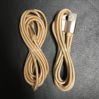 アイフォーン(iPhone)のiPhone 充電器 コード 2m ライトニング ケーブル 2本(バッテリー/充電器)