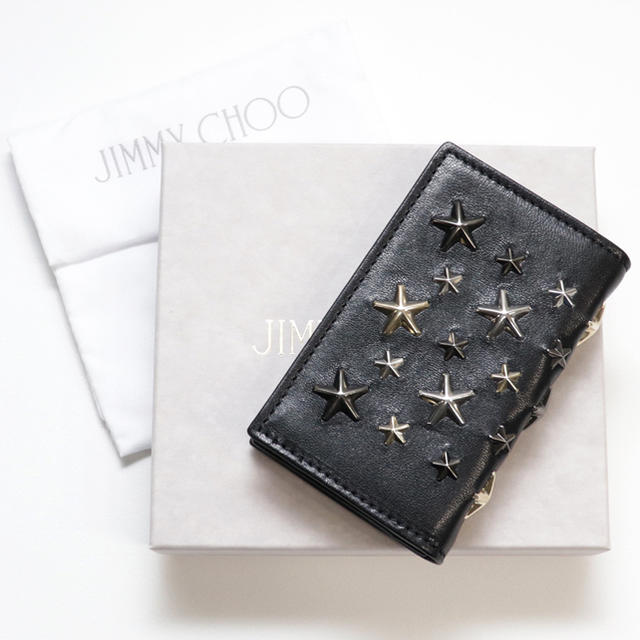 セール ジミーチュウ JIMMY CHOO カードケース 二つ折り NELLO スター