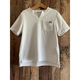 ベイフロー(BAYFLOW)の美品　ベイフロー　パイル キーネック　Tシャツ　130 白(Tシャツ/カットソー)