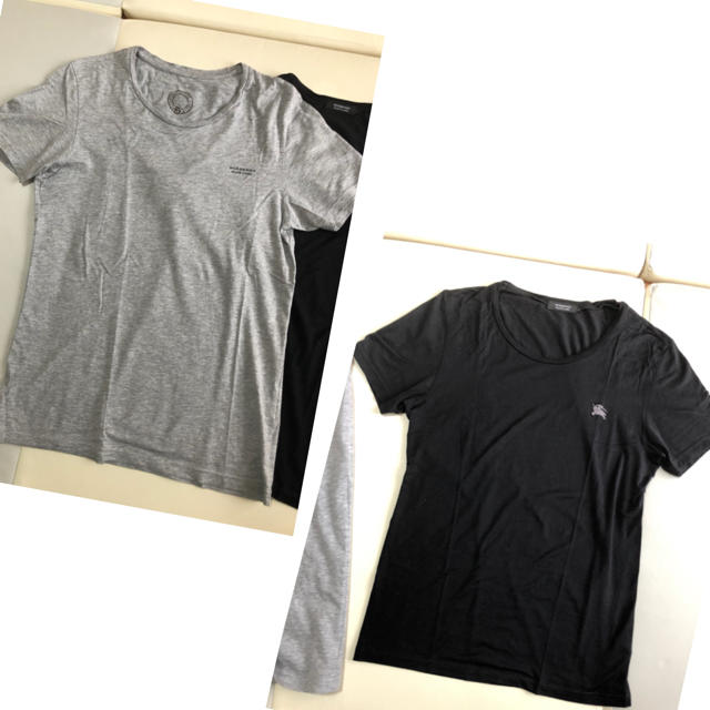 BURBERRY BLACK LABEL(バーバリーブラックレーベル)のバーバリーブラックレーベル　重ね着Tシャツ  2枚セット メンズのトップス(Tシャツ/カットソー(半袖/袖なし))の商品写真