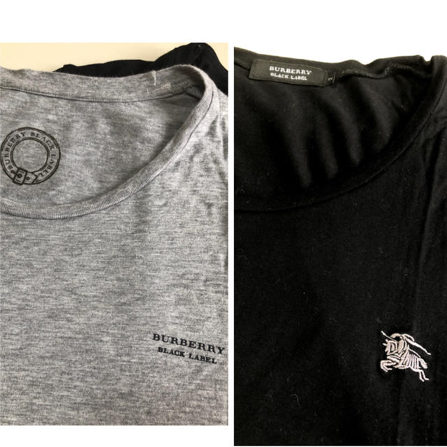 BURBERRY BLACK LABEL(バーバリーブラックレーベル)のバーバリーブラックレーベル　重ね着Tシャツ  2枚セット メンズのトップス(Tシャツ/カットソー(半袖/袖なし))の商品写真