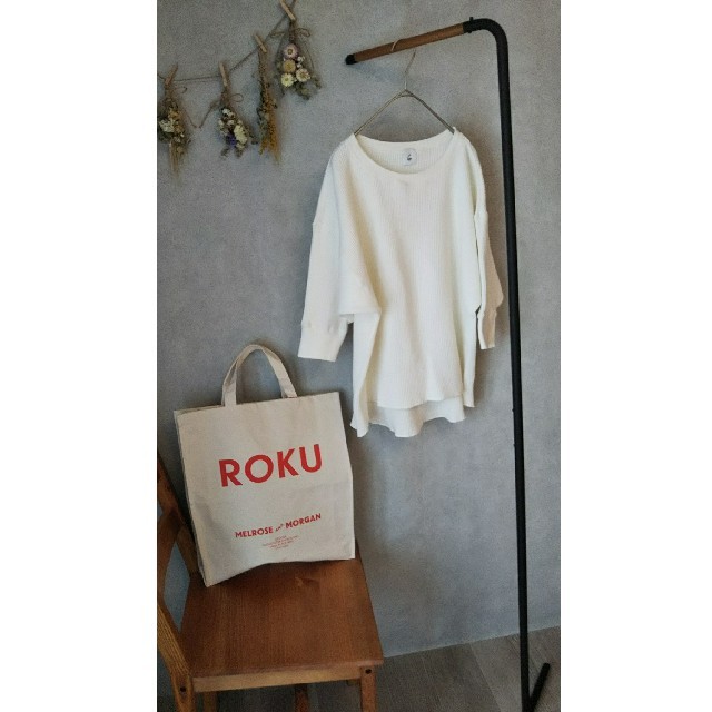 BEAUTY&YOUTH UNITED ARROWS(ビューティアンドユースユナイテッドアローズ)の6(ROKU)  THERMAL V NECK 6SLEEVE レディースのトップス(カットソー(長袖/七分))の商品写真