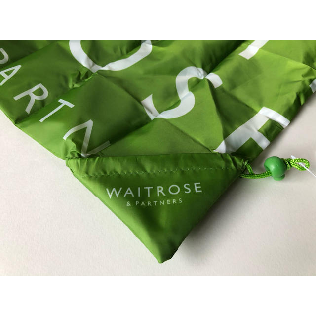 イギリス Waitrose（ウェイトローズ）ポーチバッグ（グリーン） レディースのバッグ(エコバッグ)の商品写真