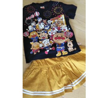 アンパンマン(アンパンマン)の値下げ  サイズ100  アンパンマンTシャツ&BOBSONショートパンツ(Tシャツ/カットソー)