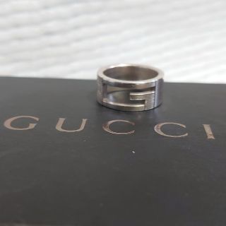 グッチ(Gucci)のGUCCI  ロゴ リング  SILVER925(リング(指輪))