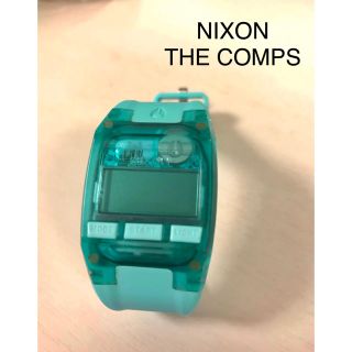 ニクソン(NIXON)のNIXON THE COMPS グリーン 電池切れ(腕時計)