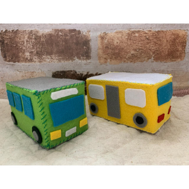 手作り玩具　バス　電車 キッズ/ベビー/マタニティのおもちゃ(電車のおもちゃ/車)の商品写真