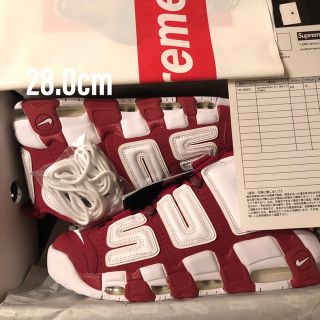 シュプリーム(Supreme)のSupreme Nike Air More Up tempo RED 28.0(スニーカー)