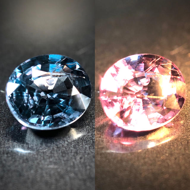 唯一無二のベキリーブルー 0.66ct 天然 カラーチェンジガーネット