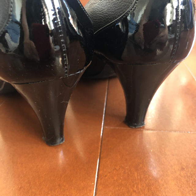 Marie femme(マリーファム)の黒エナメル　ハイヒール　23cm レディースの靴/シューズ(ハイヒール/パンプス)の商品写真