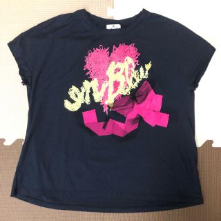 ランバンオンブルー(LANVIN en Bleu)の【新品未使用♡】LANVIN en Bleu ネイビーTシャツ(Tシャツ(半袖/袖なし))