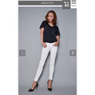 エイミーイストワール(eimy istoire)のsheller white denim pants(デニム/ジーンズ)