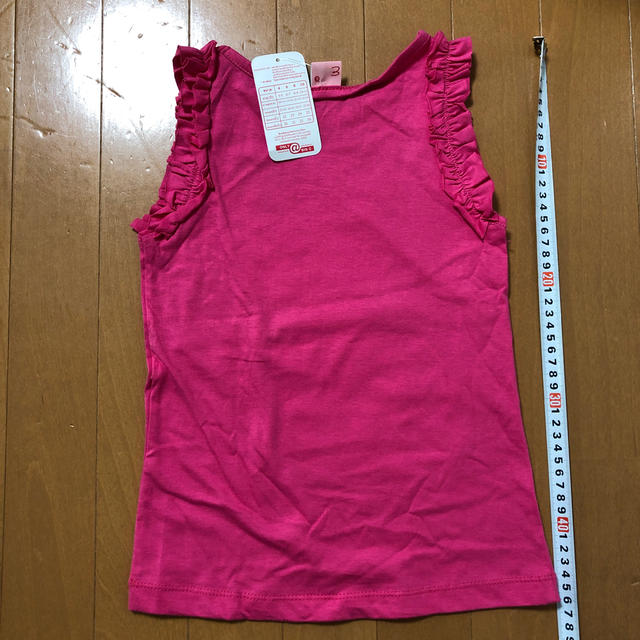 女の子　タンクトップ キッズ/ベビー/マタニティのキッズ服女の子用(90cm~)(Tシャツ/カットソー)の商品写真